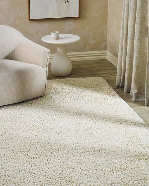 Whitte Floor Rag Wanaka Natural White Floor Rug | Furtex Australia